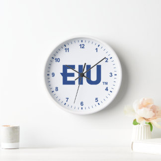 EIU Block Letter Clock