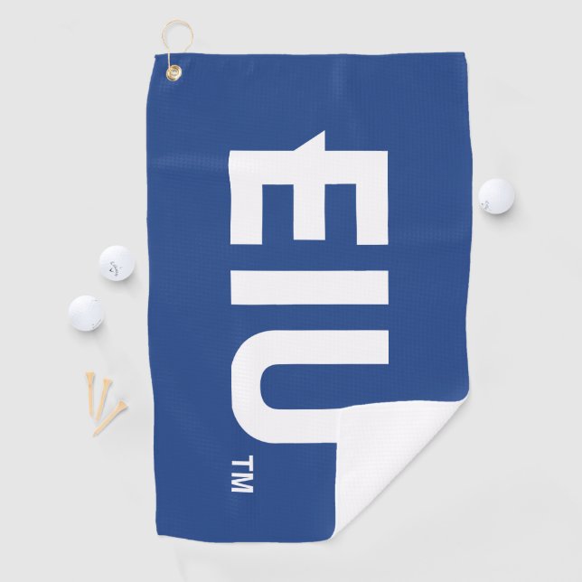 EIU Block Letter Golf Towel (InSitu)