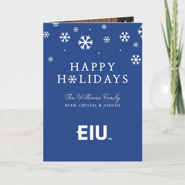 EIU Block Letter Holiday Card (Front)