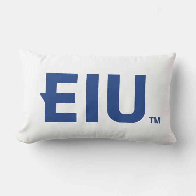 EIU Block Letter Lumbar Cushion (Front)