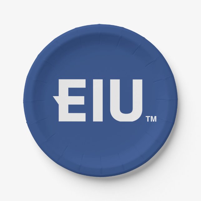 EIU Block Letter Paper Plate (Front)
