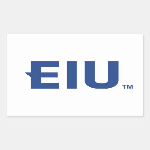 EIU Block Letter Rectangular Sticker