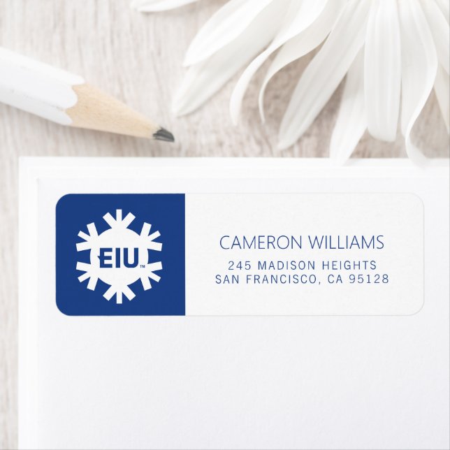 EIU Block Letter Return Address Label (Insitu)