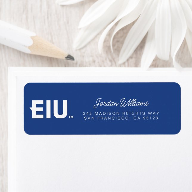 EIU Block Letter Return Address Label (Insitu)