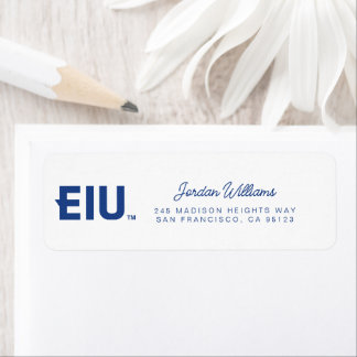 EIU Block Letter Return Address Label