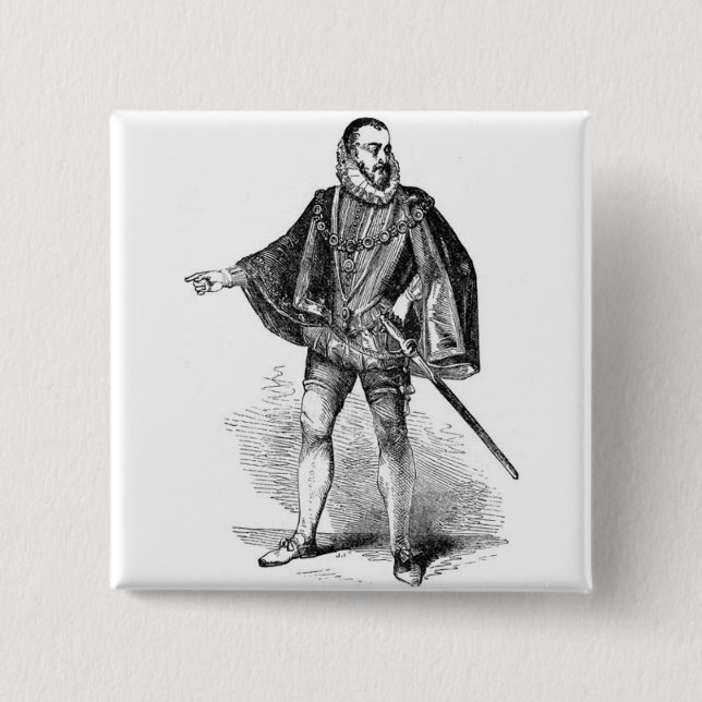 Eizabethan Costumes 15 Cm Square Badge (Front)
