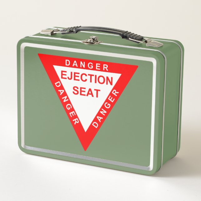 EJECTION SEAT - DANGER METAL LUNCH BOX (Front)