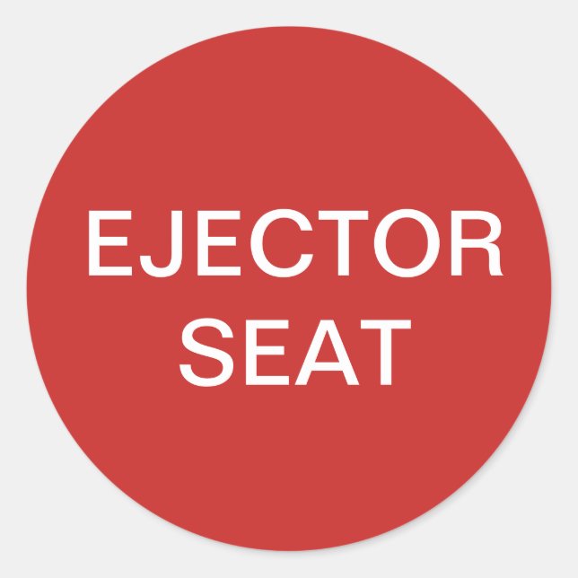 EJECTOR SEAT Car Sticker (Front)