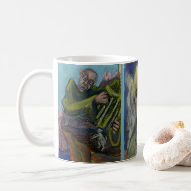 ejgoldguru - Pastel - Three Angelenos Coffee Mug (With Donut)