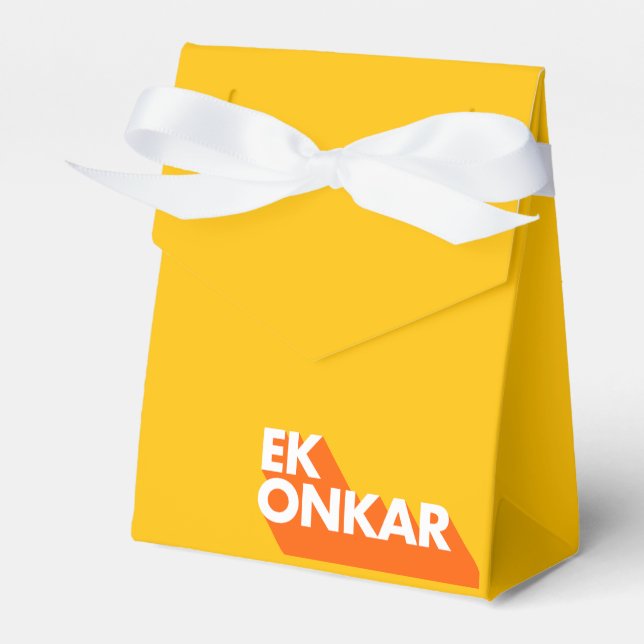 Ek Onkar Contemporary SIkh Favor Box (Front Side)
