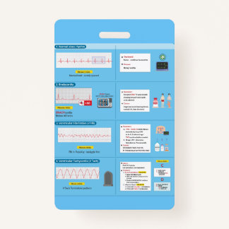 EKG Badge Quick Reference ID Badge