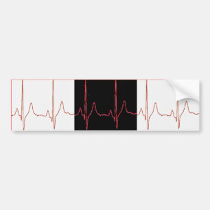 EKG BUMPER STICKER