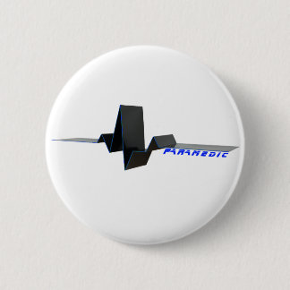 EKG Paramedic 6 Cm Round Badge