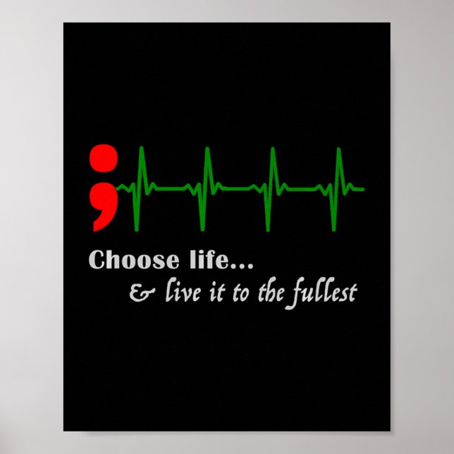 Ekg Suicide Awareness Prevention  Poster (Front)