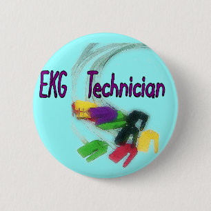 EKG Technician Gifts 6 Cm Round Badge