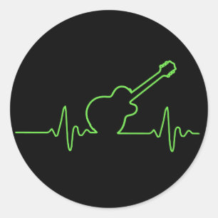 EKGuitar Classic Round Sticker