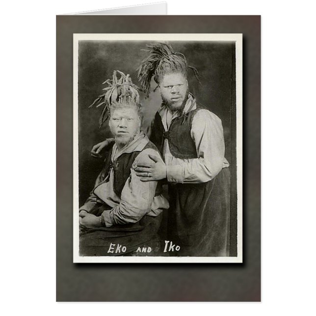 Eko and Iko "Men from Mars" Circus Performers (Front)