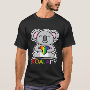 Ekoalaity Funny Cute Koala Bear-Rainbow Flag Lgbt T-Shirt