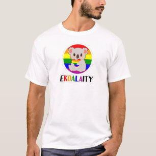 Ekoalaty Equality Gay Koala Bear Funny LGBT Rainbo T-Shirt
