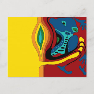 ekos crimped Postcard