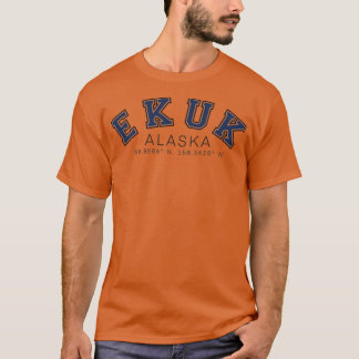 Ekuk Alaska Coordinates T-Shirt