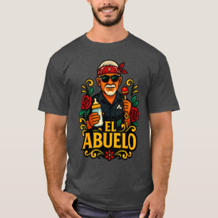 El Abuelo Funny Design for Meican Grandpas funny T-Shirt