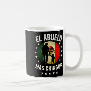 El Abuelo Mas Chingón - Mexican Grandpa Silhouette Coffee Mug