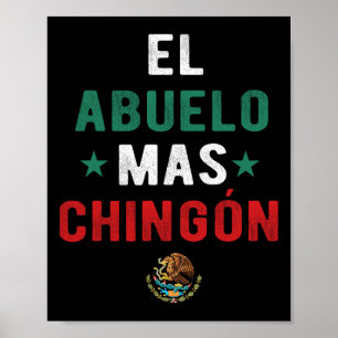 El Abuelo Mas Chingon Spanish Teachers Fathers Day Poster