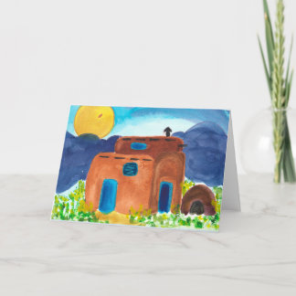 El Adobe New Mexico greeting card