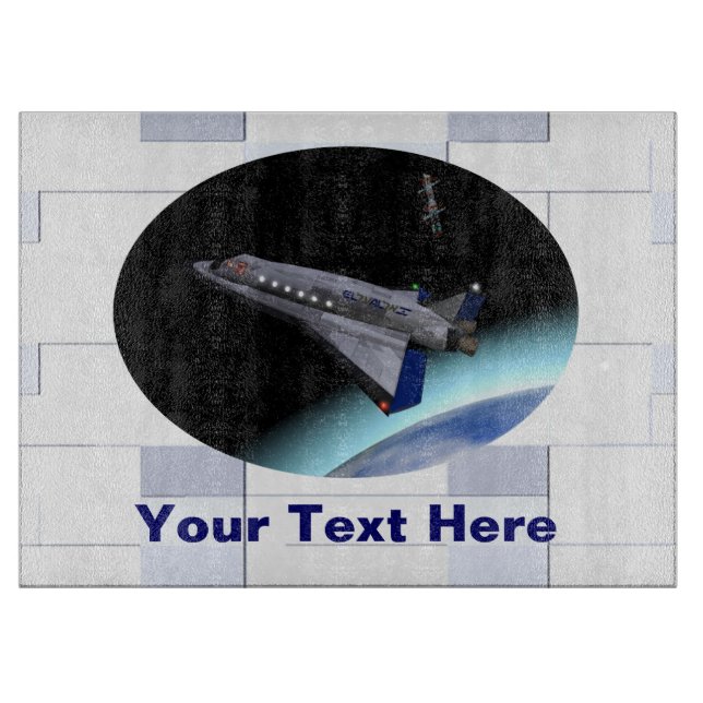 El Al Maslool Space Shuttle Cutting Board (Front)