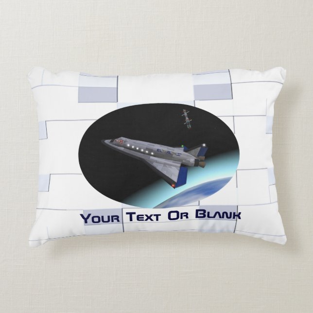 El Al Maslool Space Shuttle Decorative Cushion (Front)