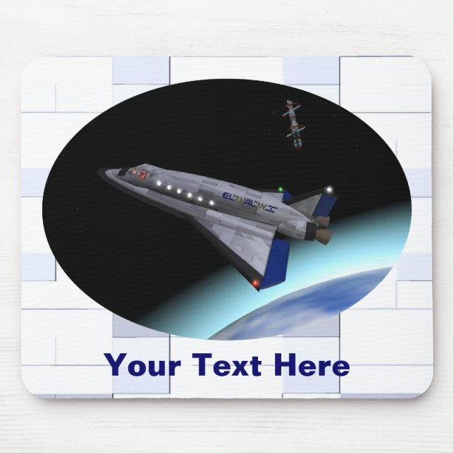 El Al Maslool Space Shuttle Mouse Pad (Front)