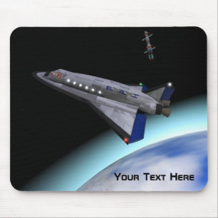El Al Maslool Space Shuttle Mouse Pad