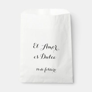 El Amor es Dulce- Customise these favour bags