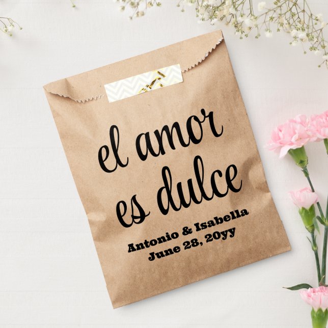 El amor es dulce wedding reception treat for guest favour bag (Sealed)