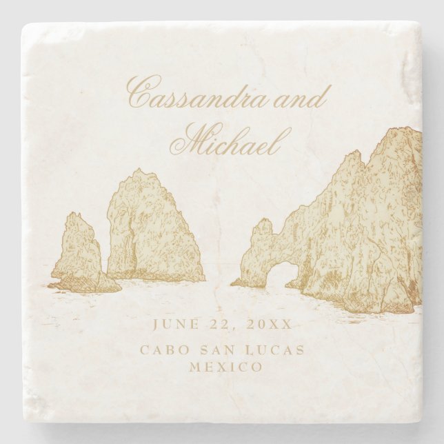 El Arco |  Cabo San Lucas MEXICO Stone Coaster (Front)
