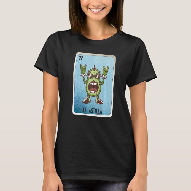 El Astilla Mexican Slang Lottery Bingo Cards   T-Shirt (Front)
