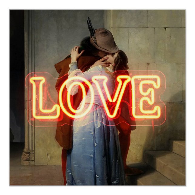 El Bacio Remix – Neon “LOVE” Wall Art & Merch (Front)