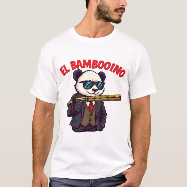 El Bambooino Panda T-Shirt (Front)