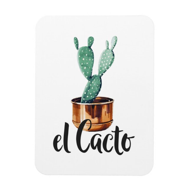 El Cactus Magnet (Vertical)