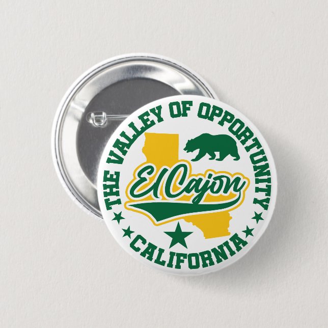 El Cajon,California 6 Cm Round Badge (Front & Back)