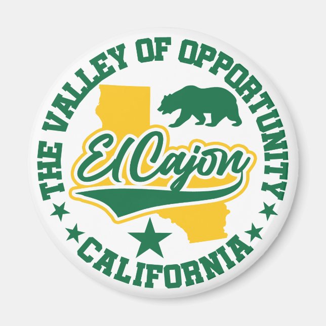 El Cajon,California Magnet (Front)