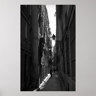 El Callejon Poster Print (Barcelona, Spain)