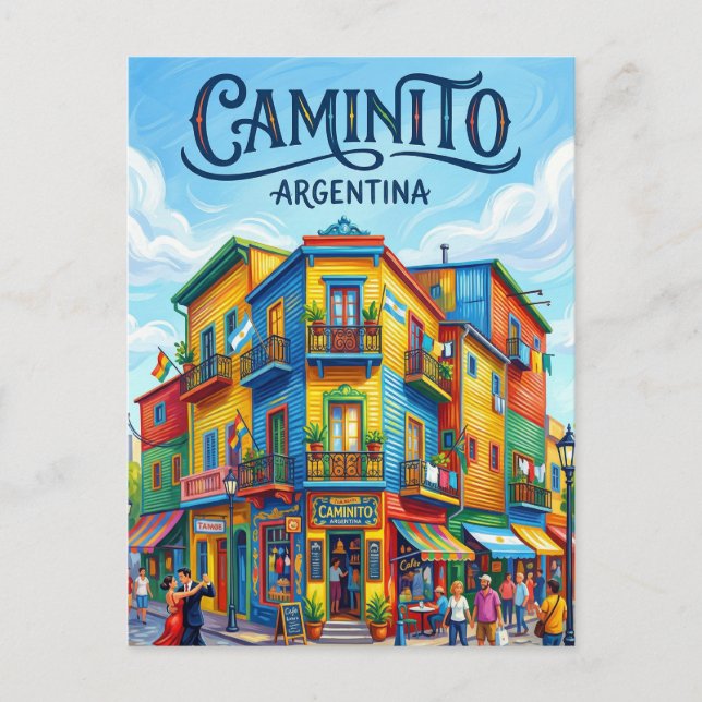 El Caminito Argentina Postcard (Front)