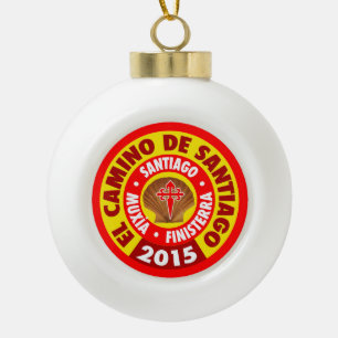 El Camino De Santiago 2015 Ceramic Ball Christmas Ornament