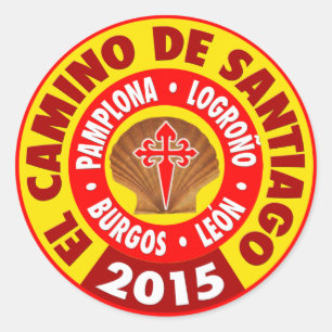 El Camino De Santiago 2015 Classic Round Sticker