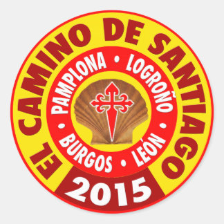 El Camino De Santiago 2015 Classic Round Sticker