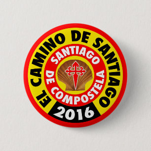 El Camino de Santiago 2016 6 Cm Round Badge