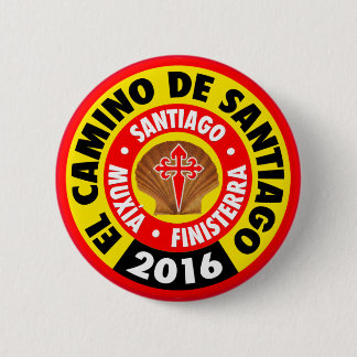 El Camino de Santiago 2016 6 Cm Round Badge