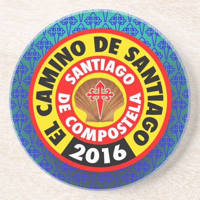 El Camino de Santiago 2016 Coaster (Front)